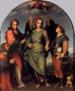 Tobias and the Angel with St Leonard and Donor Andrea del Sarto